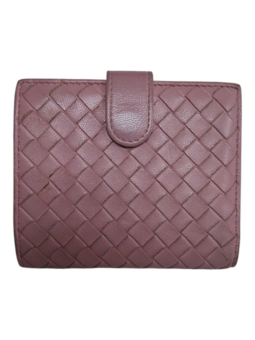 Bottega Veneta Intrecciato Leather Wallet - Mauve